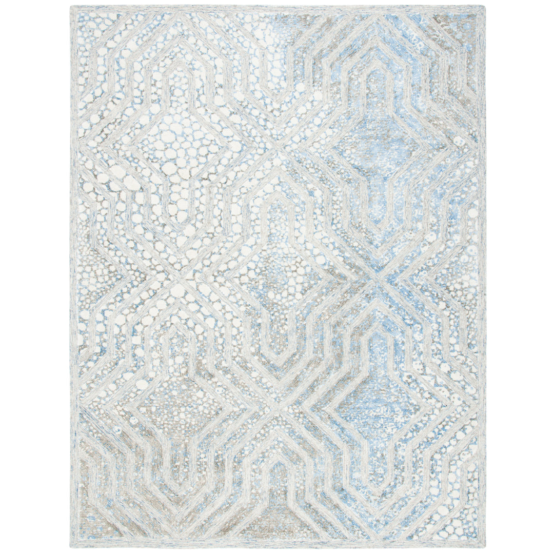 SAFAVIEH Restoration Vintage RVT119M Blue / Ivory Rug Image 1