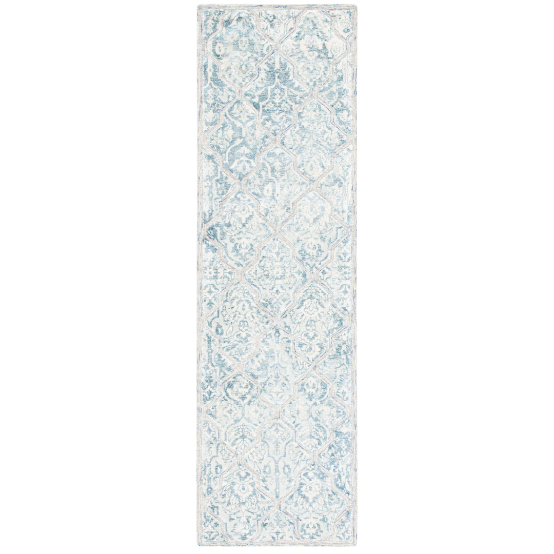 SAFAVIEH Restoration Vintage RVT116M Blue / Ivory Rug Image 5