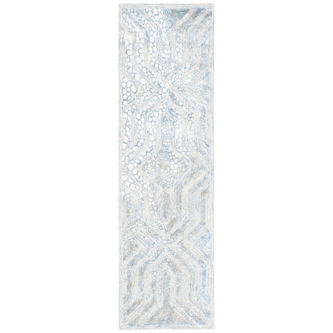 SAFAVIEH Restoration Vintage RVT119M Blue / Ivory Rug Image 1