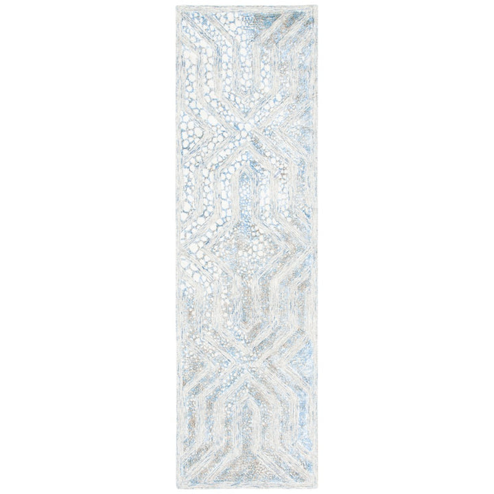 SAFAVIEH Restoration Vintage RVT119M Blue / Ivory Rug Image 1