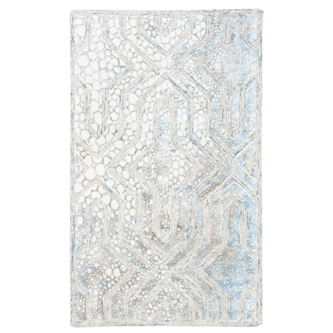 SAFAVIEH Restoration Vintage RVT119M Blue / Ivory Rug Image 10