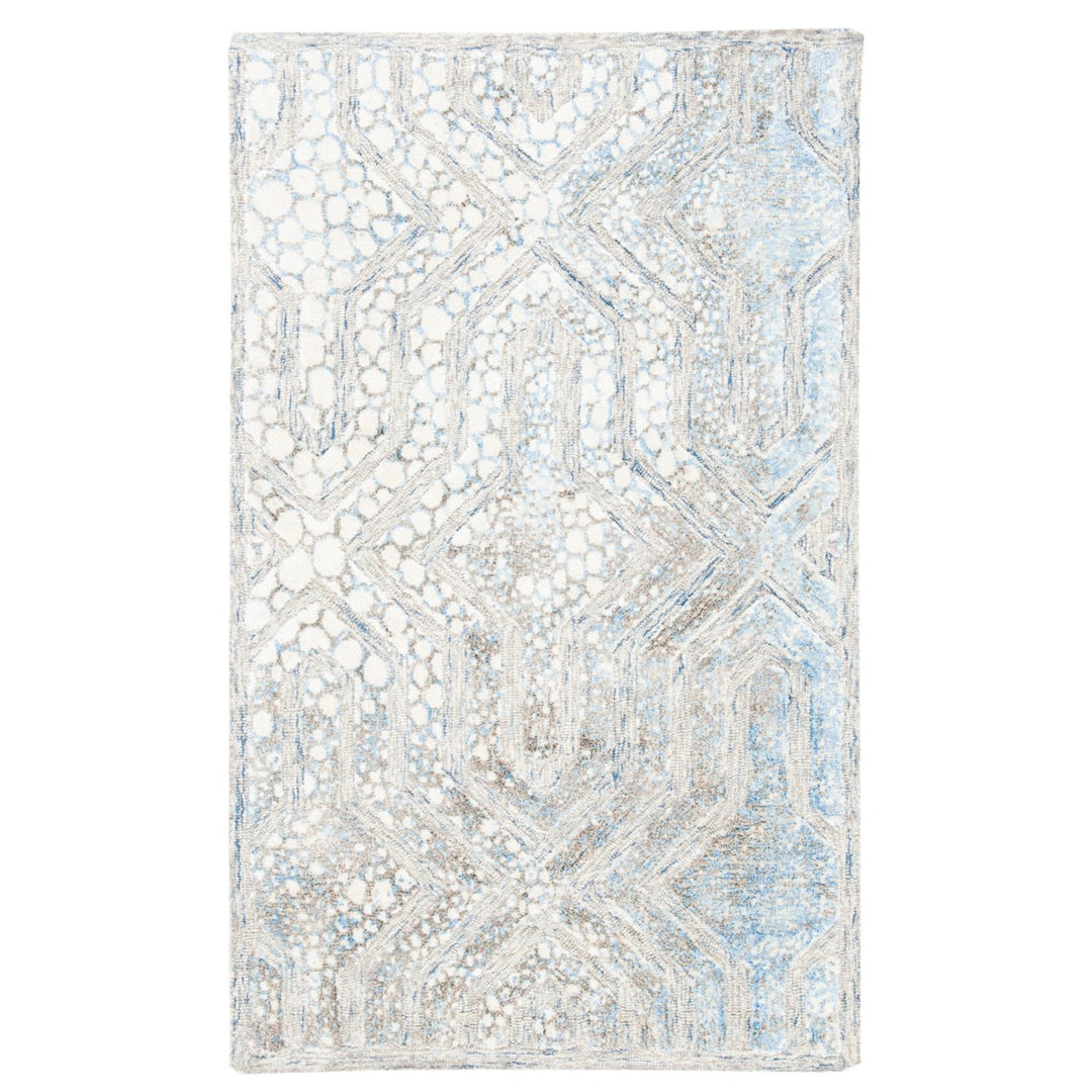 SAFAVIEH Restoration Vintage RVT119M Blue / Ivory Rug Image 1