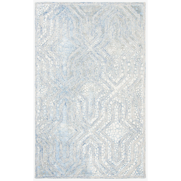 SAFAVIEH Restoration Vintage RVT119M Blue / Ivory Rug Image 11