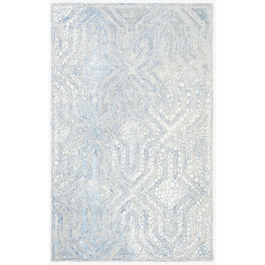 SAFAVIEH Restoration Vintage RVT119M Blue / Ivory Rug Image 1