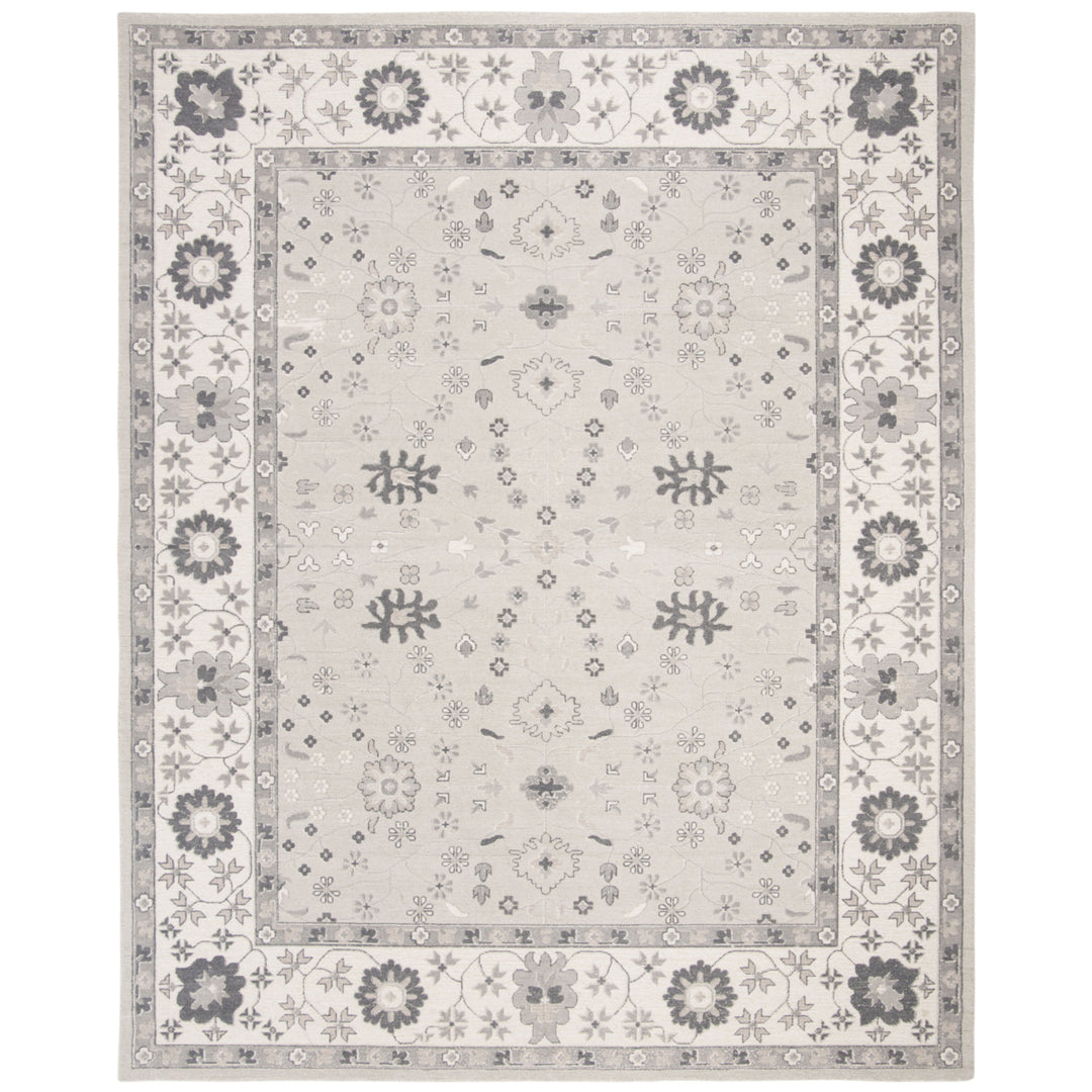 SAFAVIEH Restoration Vintage RVT401G Ivory / Silver Rug Image 1