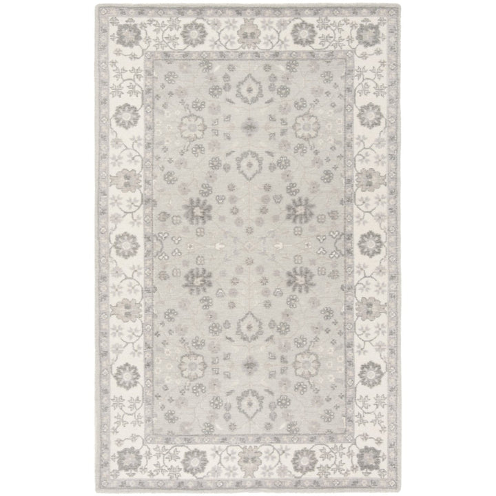 SAFAVIEH Restoration Vintage RVT401G Ivory / Silver Rug Image 1