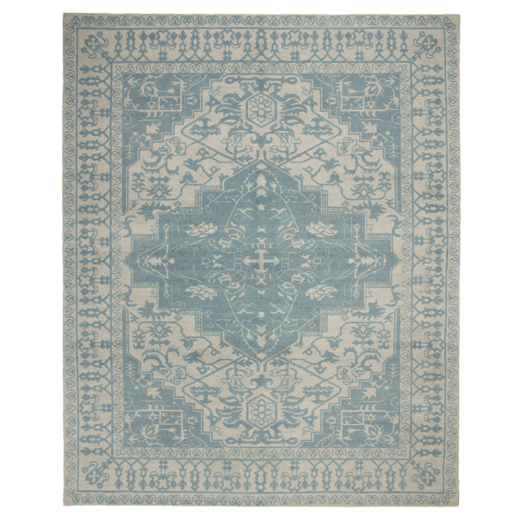 SAFAVIEH Restoration Vintage RVT421A Ivory / Turquoise Rug Image 1