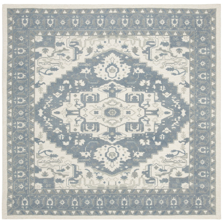 SAFAVIEH Restoration Vintage RVT402F Ivory / Charcoal Rug Image 6