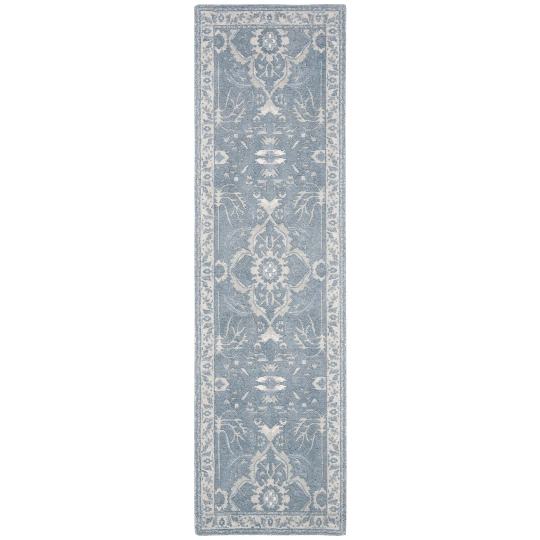 SAFAVIEH Restoration Vintage RVT403M Handmade Blue Rug Image 1