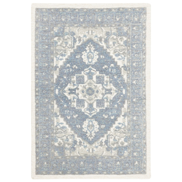 SAFAVIEH Restoration Vintage RVT402F Ivory / Charcoal Rug Image 8