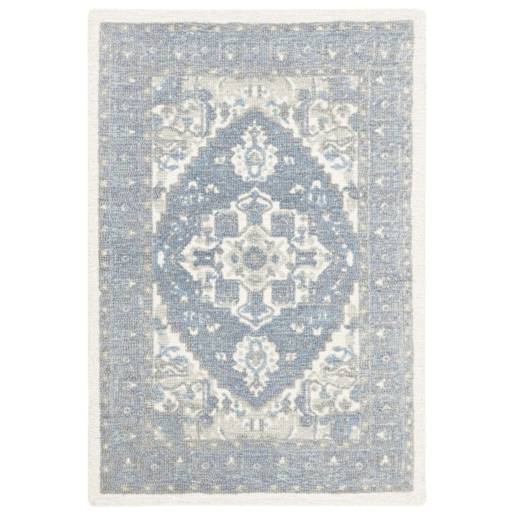 SAFAVIEH Restoration Vintage RVT402F Ivory / Charcoal Rug Image 1