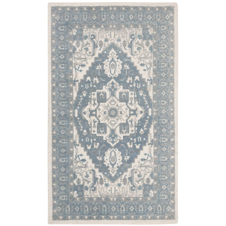 SAFAVIEH Restoration Vintage RVT402F Ivory / Charcoal Rug Image 1