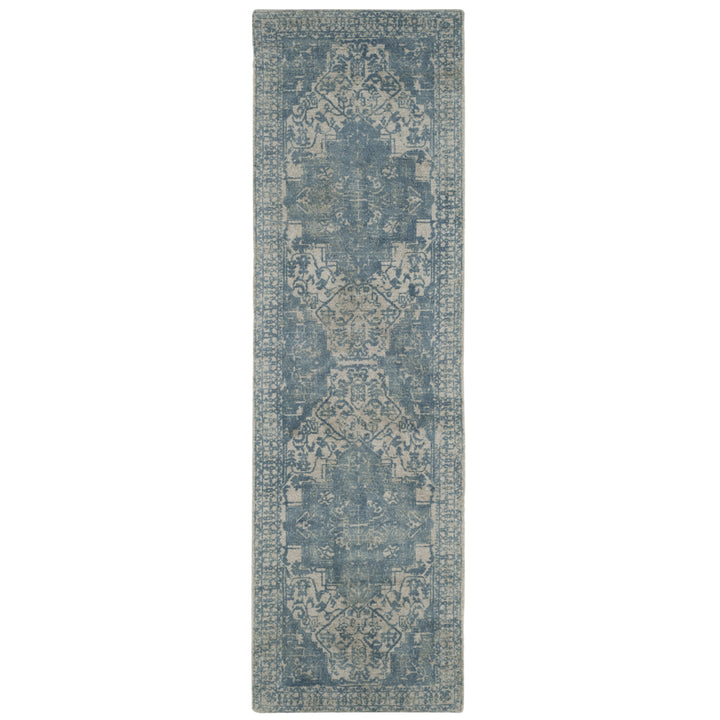 SAFAVIEH Restoration Vintage RVT421A Ivory / Turquoise Rug Image 5