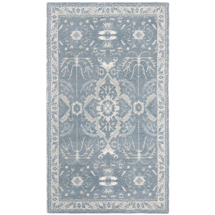 SAFAVIEH Restoration Vintage RVT403M Handmade Blue Rug Image 9