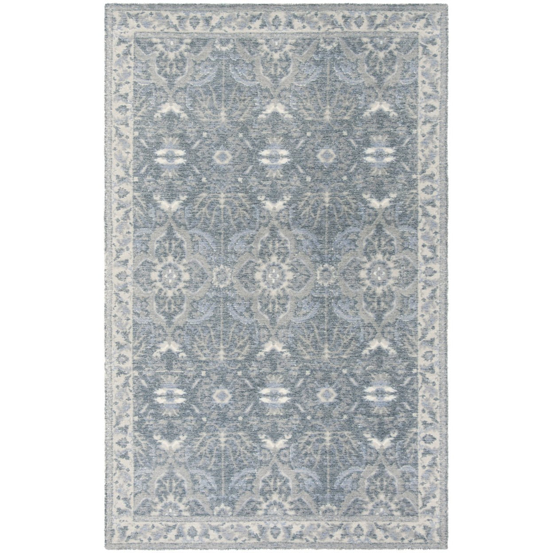 SAFAVIEH Restoration Vintage RVT403M Handmade Blue Rug Image 1