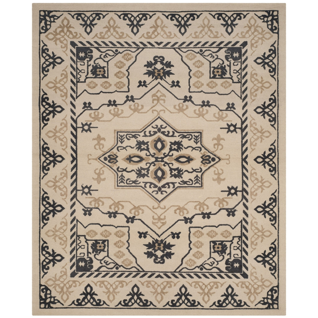 SAFAVIEH Restoration Vintage RVT424A Ivory / Charcoal Rug Image 1