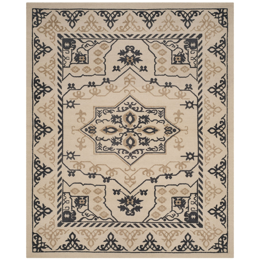 SAFAVIEH Restoration Vintage RVT424A Ivory / Charcoal Rug Image 1