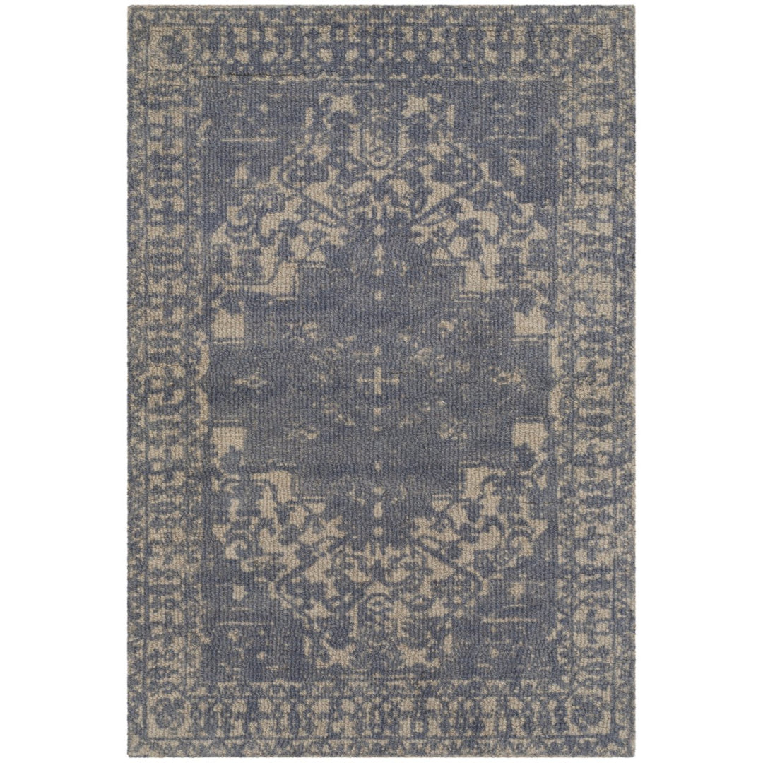 SAFAVIEH Restoration Vintage RVT421B Blue / Grey Rug Image 1