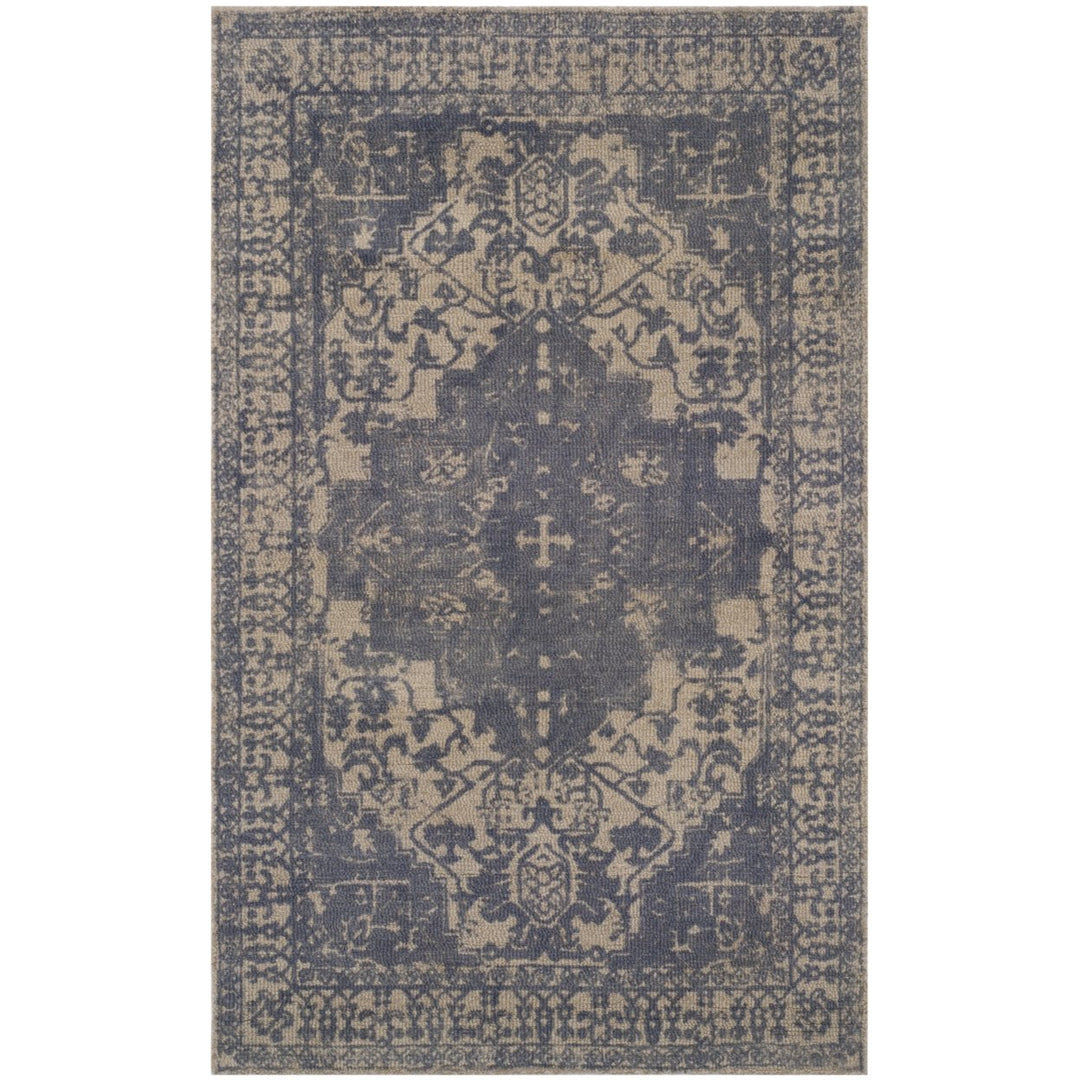 SAFAVIEH Restoration Vintage RVT421B Blue / Grey Rug Image 9