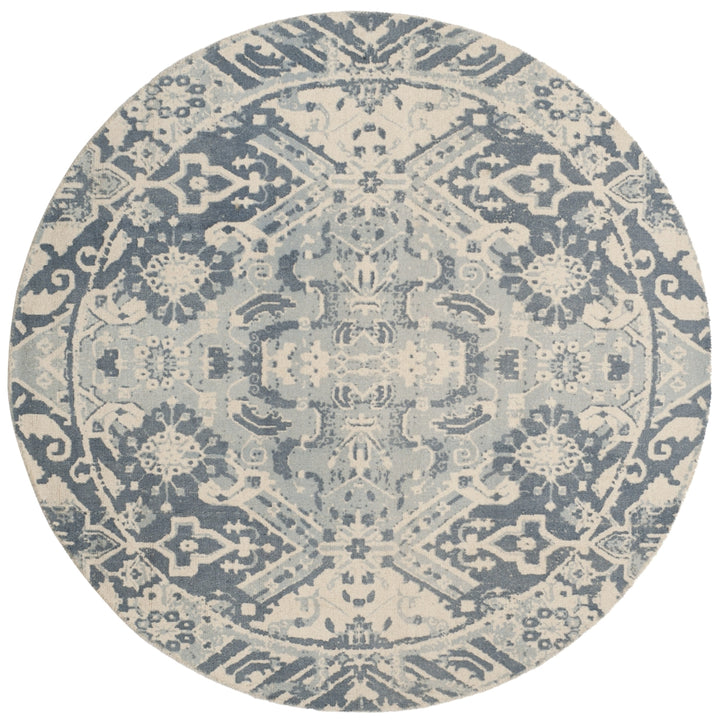 SAFAVIEH Restoration Vintage RVT532A Charcoal / Ivory Rug Image 4