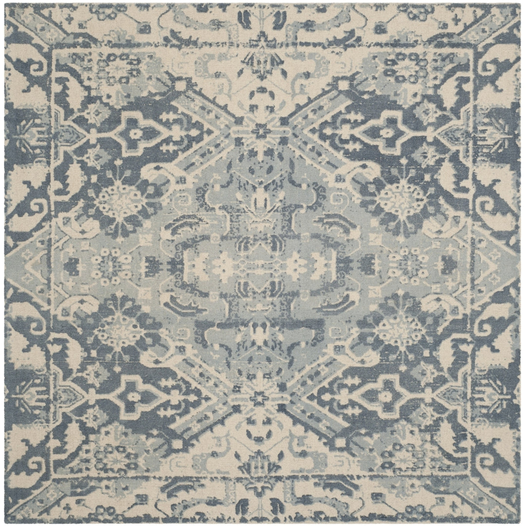 SAFAVIEH Restoration Vintage RVT532A Charcoal / Ivory Rug Image 6