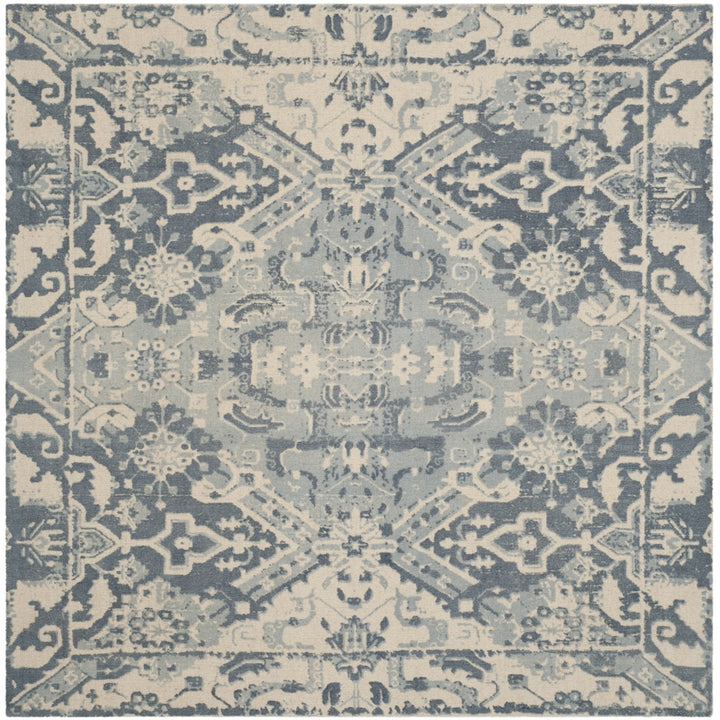 SAFAVIEH Restoration Vintage RVT532A Charcoal / Ivory Rug Image 6