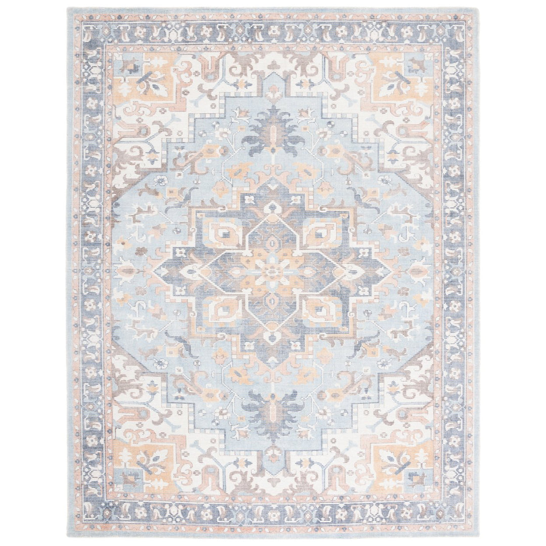 SAFAVIEH Restoration Vintage RVT702A Ivory/Light Blue Rug Image 1