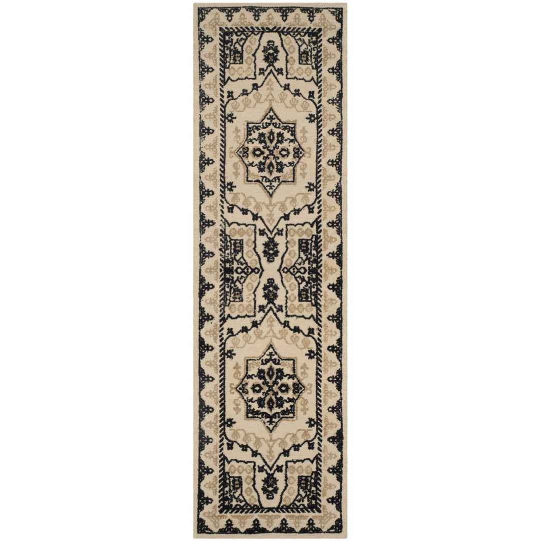 SAFAVIEH Restoration Vintage RVT424A Ivory / Charcoal Rug Image 1