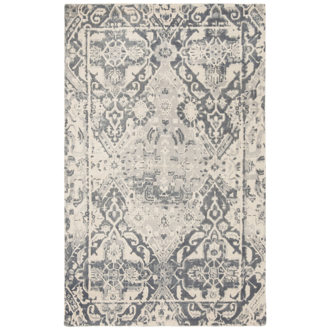 SAFAVIEH Restoration Vintage RVT532A Charcoal / Ivory Rug Image 10