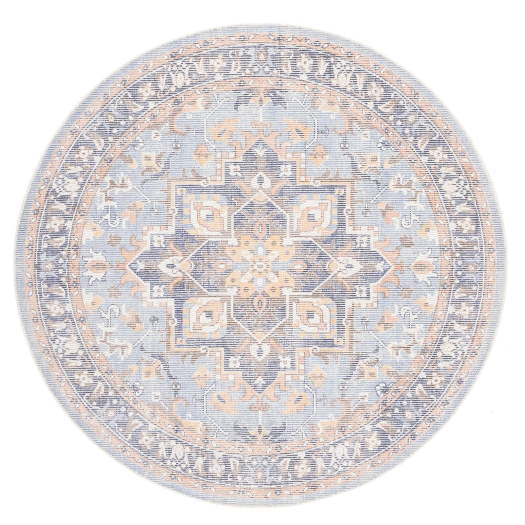 SAFAVIEH Restoration Vintage RVT702A Ivory/Light Blue Rug Image 4