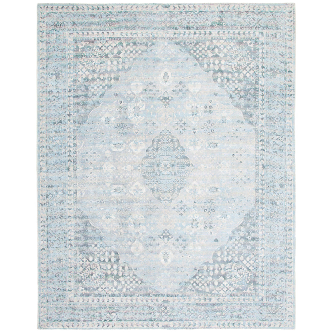 SAFAVIEH Restoration Vintage RVT708F Grey / Light Blue Rug Image 1