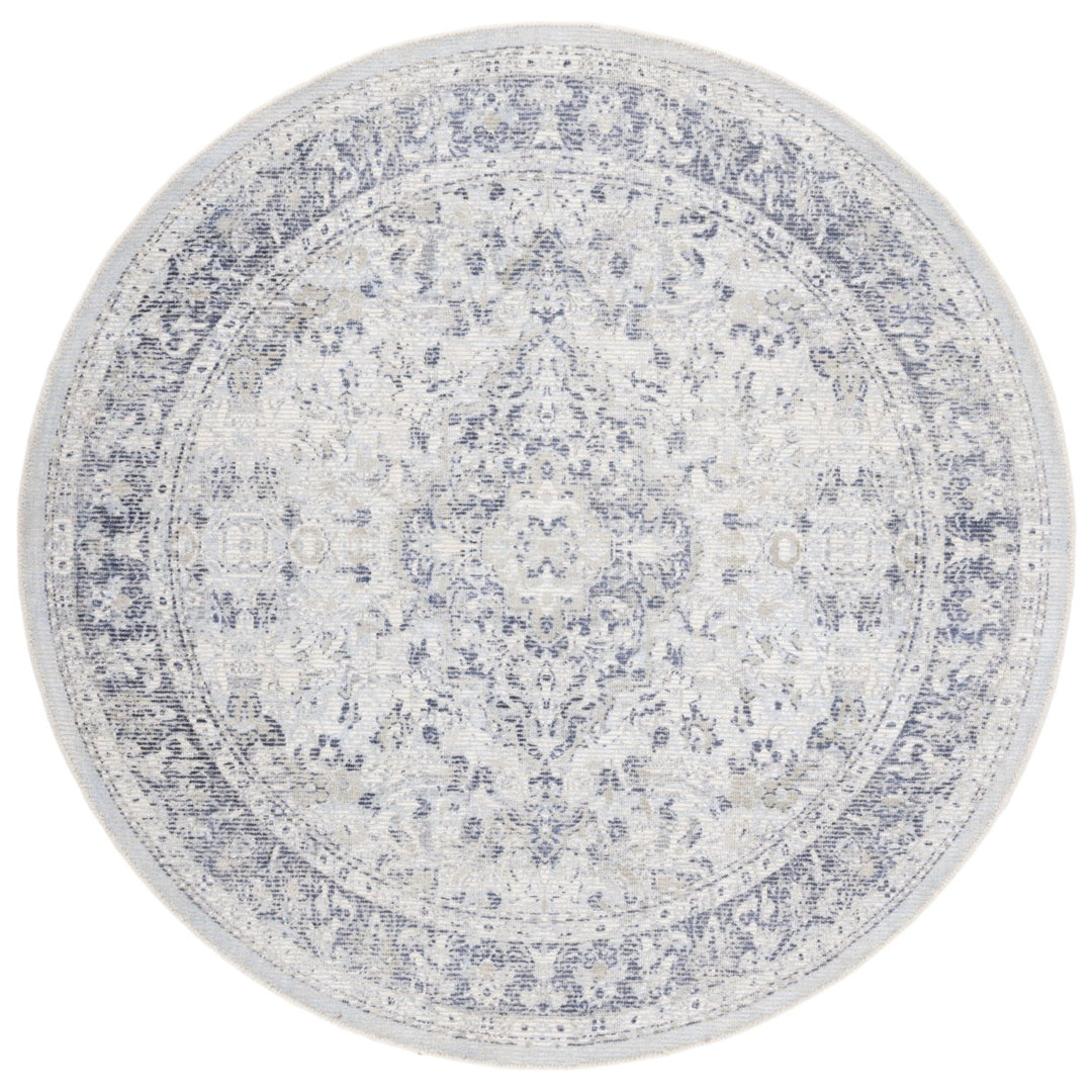 SAFAVIEH Restoration Vintage RVT704A Ivory / Blue Rug Image 1