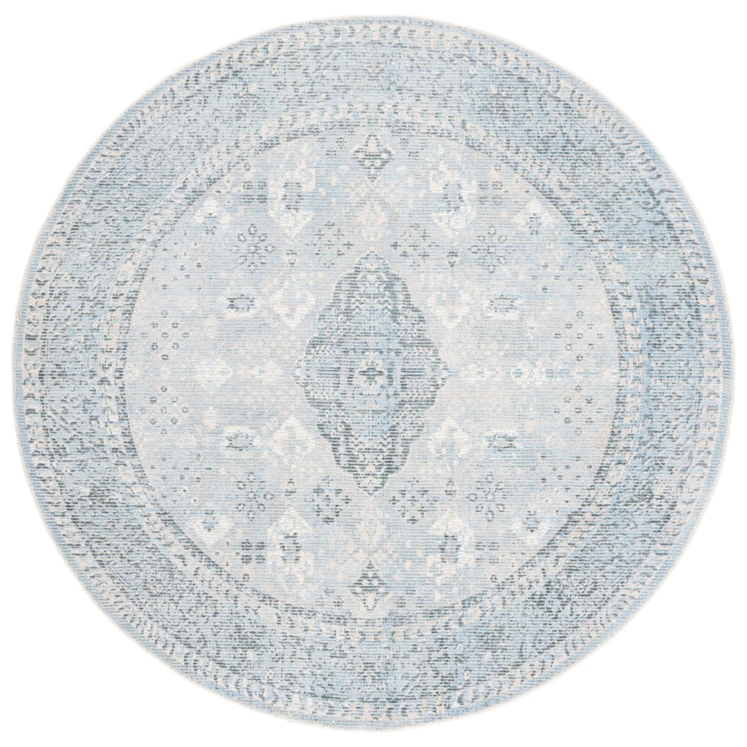 SAFAVIEH Restoration Vintage RVT708F Grey / Light Blue Rug Image 1