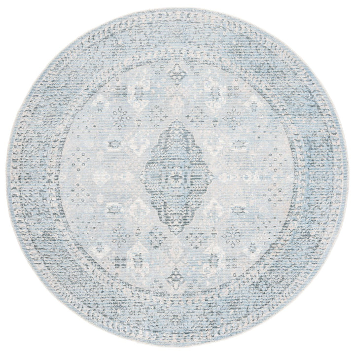 SAFAVIEH Restoration Vintage RVT708F Grey / Light Blue Rug Image 1