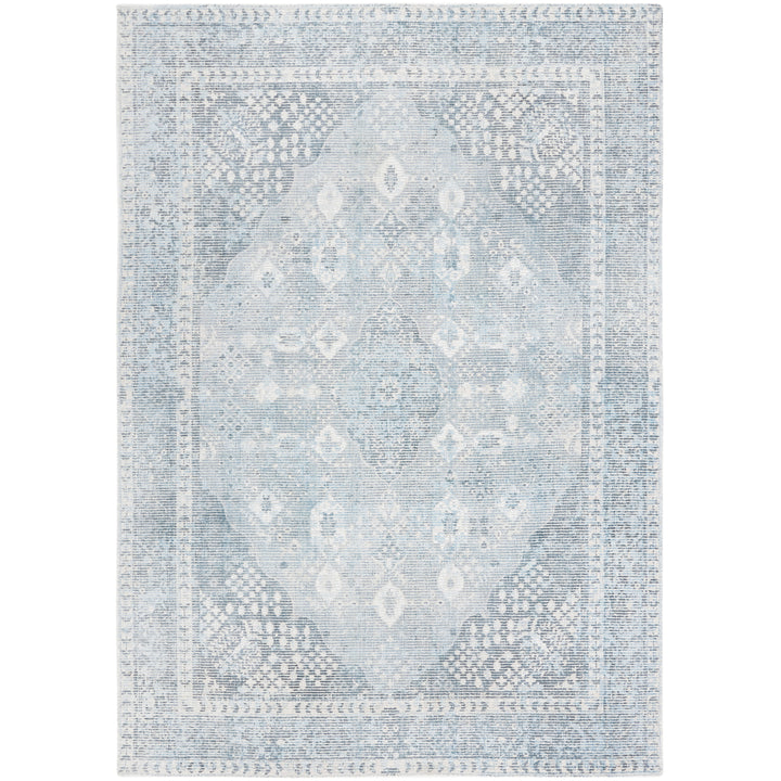 SAFAVIEH Restoration Vintage RVT708F Grey / Light Blue Rug Image 10