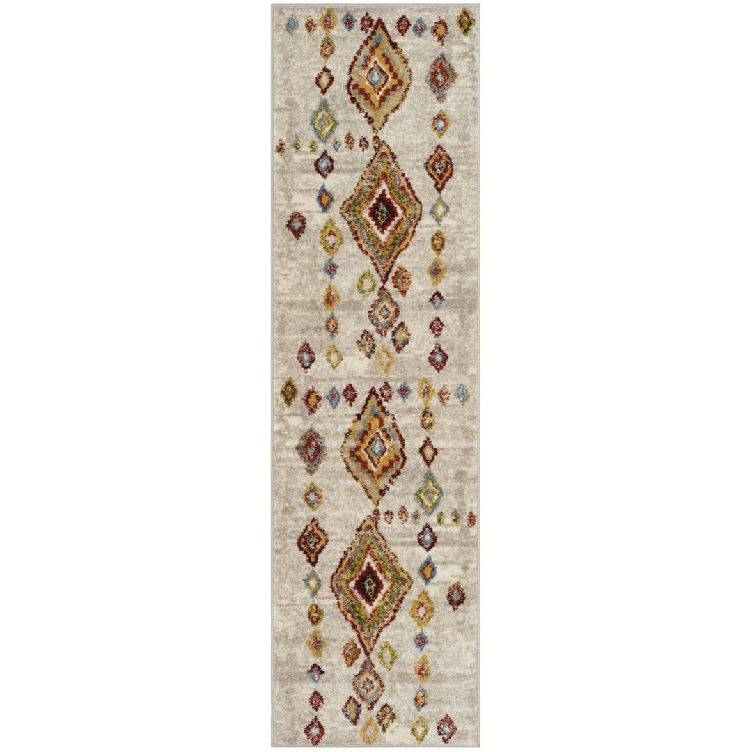 SAFAVIEH Sagamore SAG424A Light Grey / Terracotta Rug Image 3