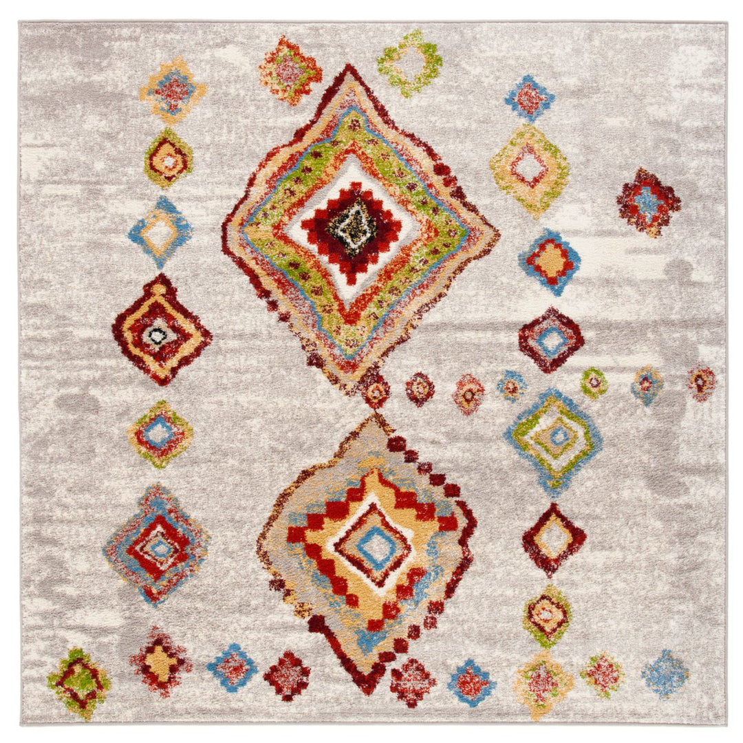 SAFAVIEH Sagamore SAG424A Light Grey / Terracotta Rug Image 4