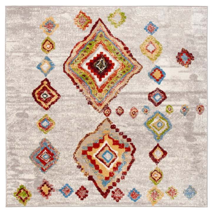 SAFAVIEH Sagamore SAG424A Light Grey / Terracotta Rug Image 4