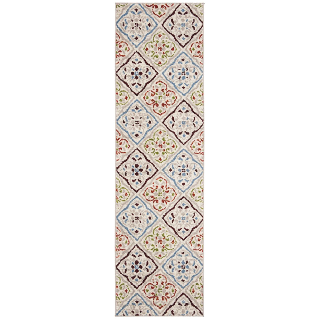 SAFAVIEH Sagamore SAG425A Light Grey / Terracotta Rug Image 3