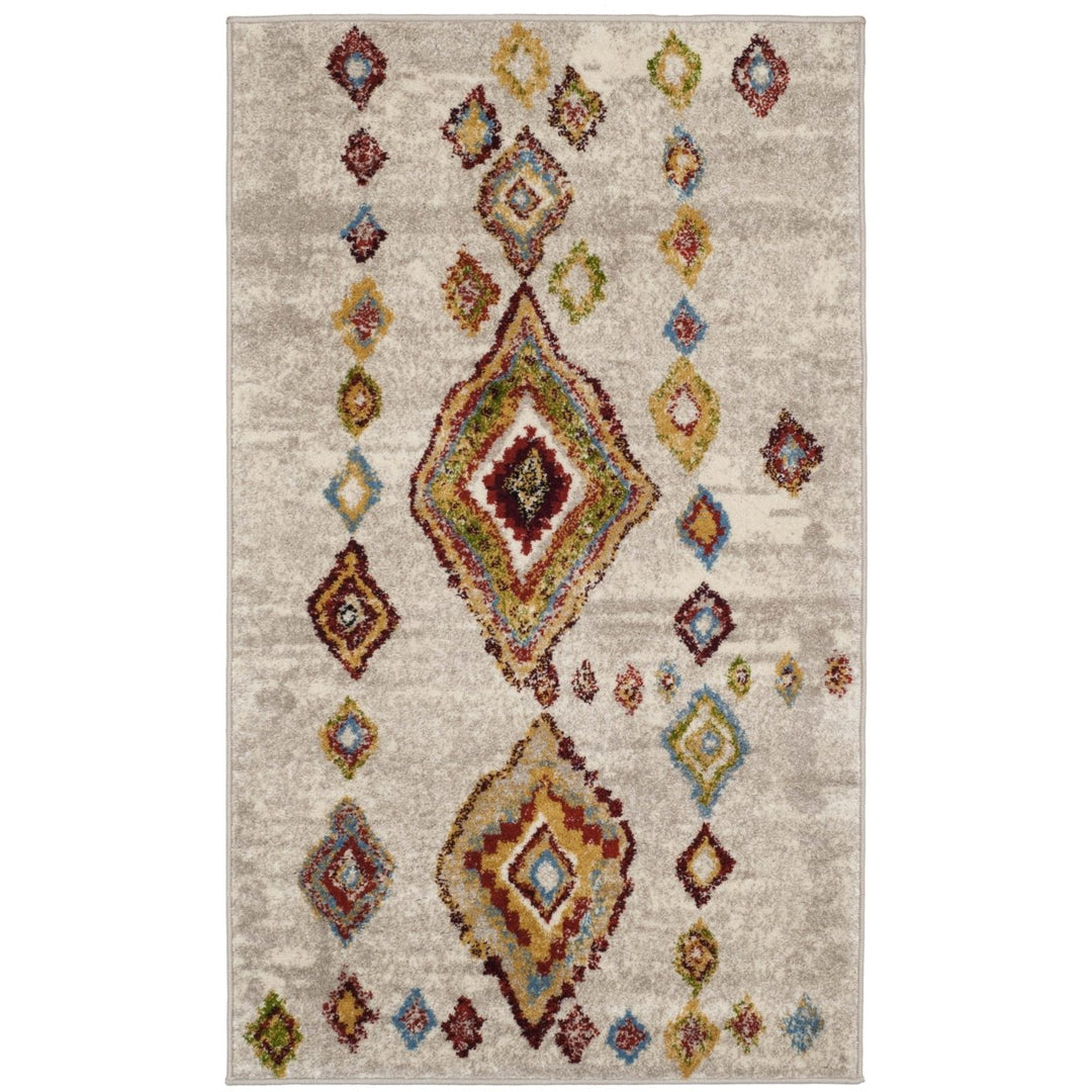 SAFAVIEH Sagamore SAG424A Light Grey / Terracotta Rug Image 8