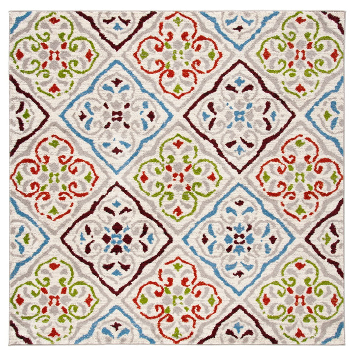 SAFAVIEH Sagamore SAG425A Light Grey / Terracotta Rug Image 1