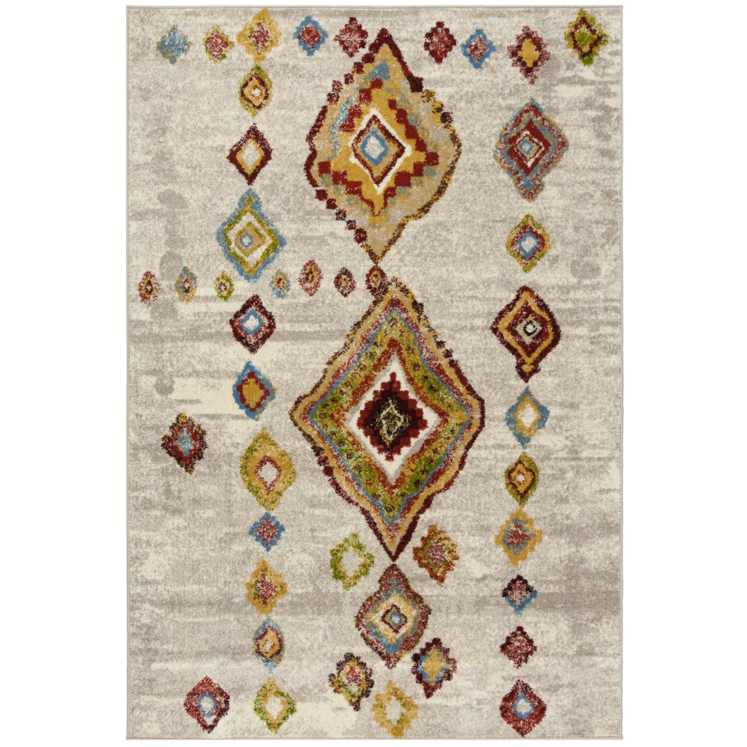 SAFAVIEH Sagamore SAG424A Light Grey / Terracotta Rug Image 9