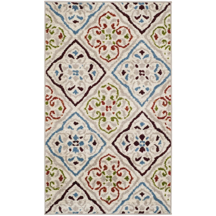 SAFAVIEH Sagamore SAG425A Light Grey / Terracotta Rug Image 6