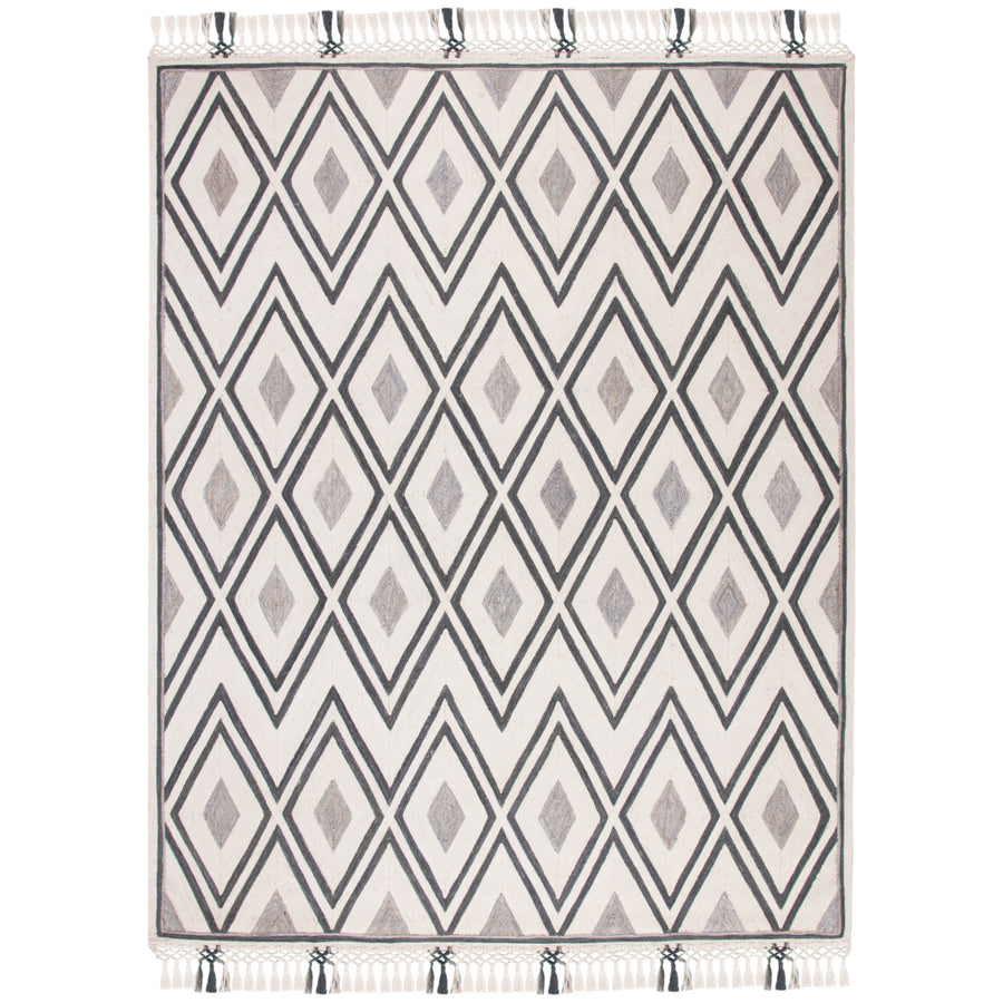 SAFAVIEH Sahara SAH456A Handmade Ivory / Grey Rug Image 1