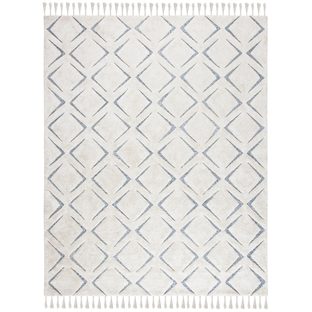 SAFAVIEH Sahara SAH454A Handmade Ivory / Grey Rug Image 1