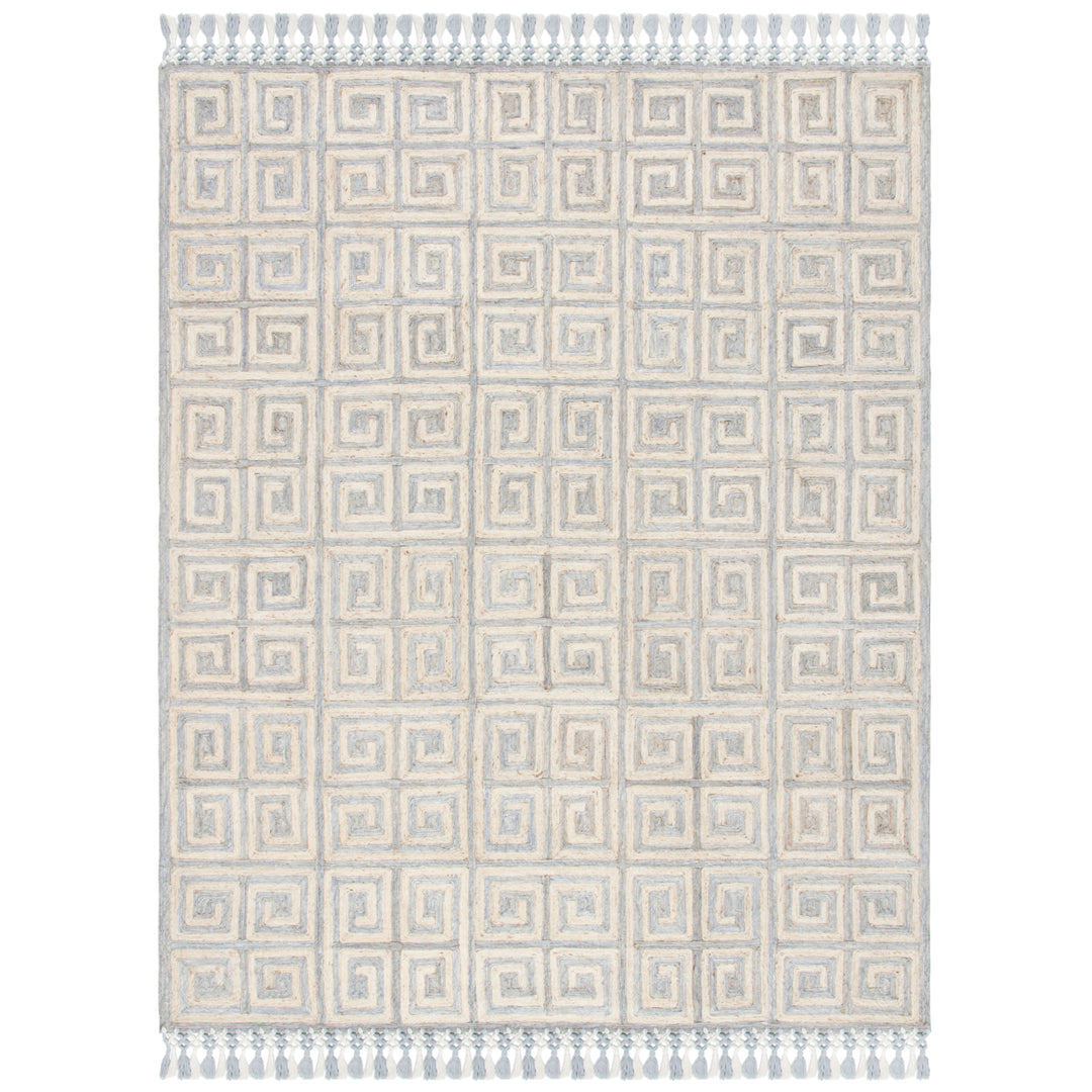 SAFAVIEH Sahara SAH410F Handmade Grey / Beige Rug Image 1