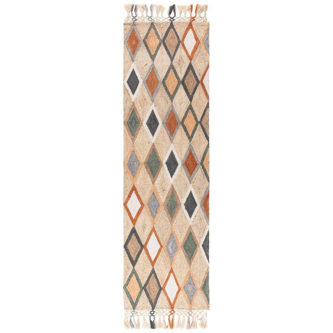 SAFAVIEH Sahara SAH457B Handmade Beige / Rust Rug Image 5