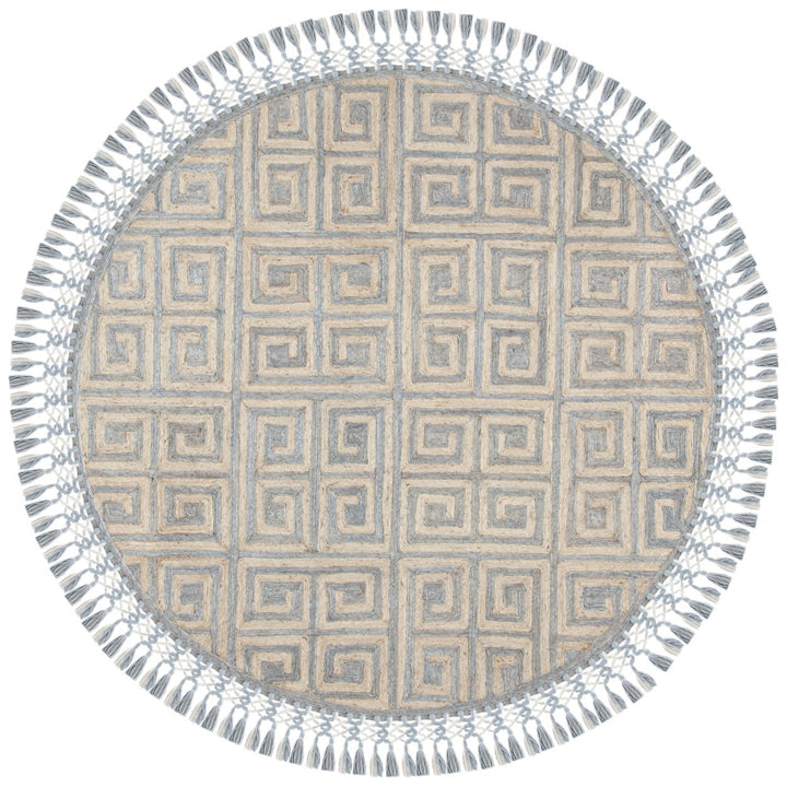 SAFAVIEH Sahara SAH410F Handmade Grey / Beige Rug Image 4