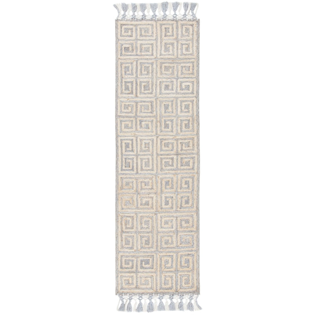 SAFAVIEH Sahara SAH410F Handmade Grey / Beige Rug Image 1