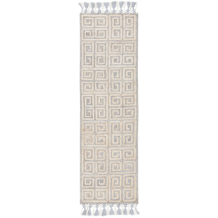 SAFAVIEH Sahara SAH410F Handmade Grey / Beige Rug Image 1